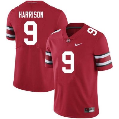 NCAA Ohio State Buckeyes Men's #9 Zach Harrison Scarlet Nike Football College Jersey AVG4245CZ